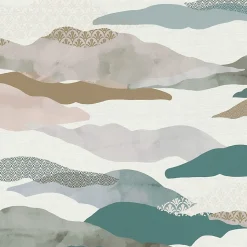 Profhome 396993-GU Papier peint à motifs graphiques légèrement texturé mat 5,33 m2