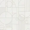 Profhome 386992-GU Papier peint à motifs graphiques légèrement texturé brillant 5,33 m2