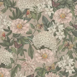 Profhome 394262-GU Papier peint floral légèrement texturé mat 5,33 m2
