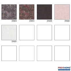 Profhome 373914-GU Papier peint à motifs graphiques légèrement texturé subtilement chatoyant 5,33 m2