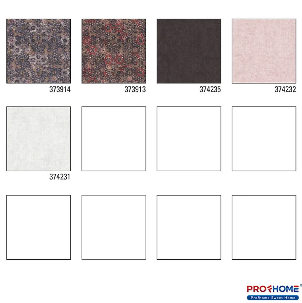 Profhome 373914-GU Papier peint à motifs graphiques légèrement texturé subtilement chatoyant 5,33 m2