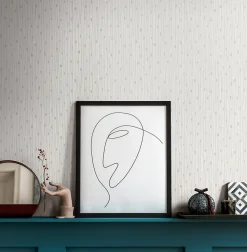 Profhome 388221-GU Papier peint à rayures légèrement texturé subtilement scintillant 5,33 m2