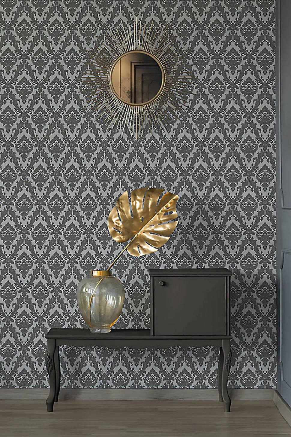 Profhome 335823-GU Papier peint baroque légèrement texturé mat 5,22 m2