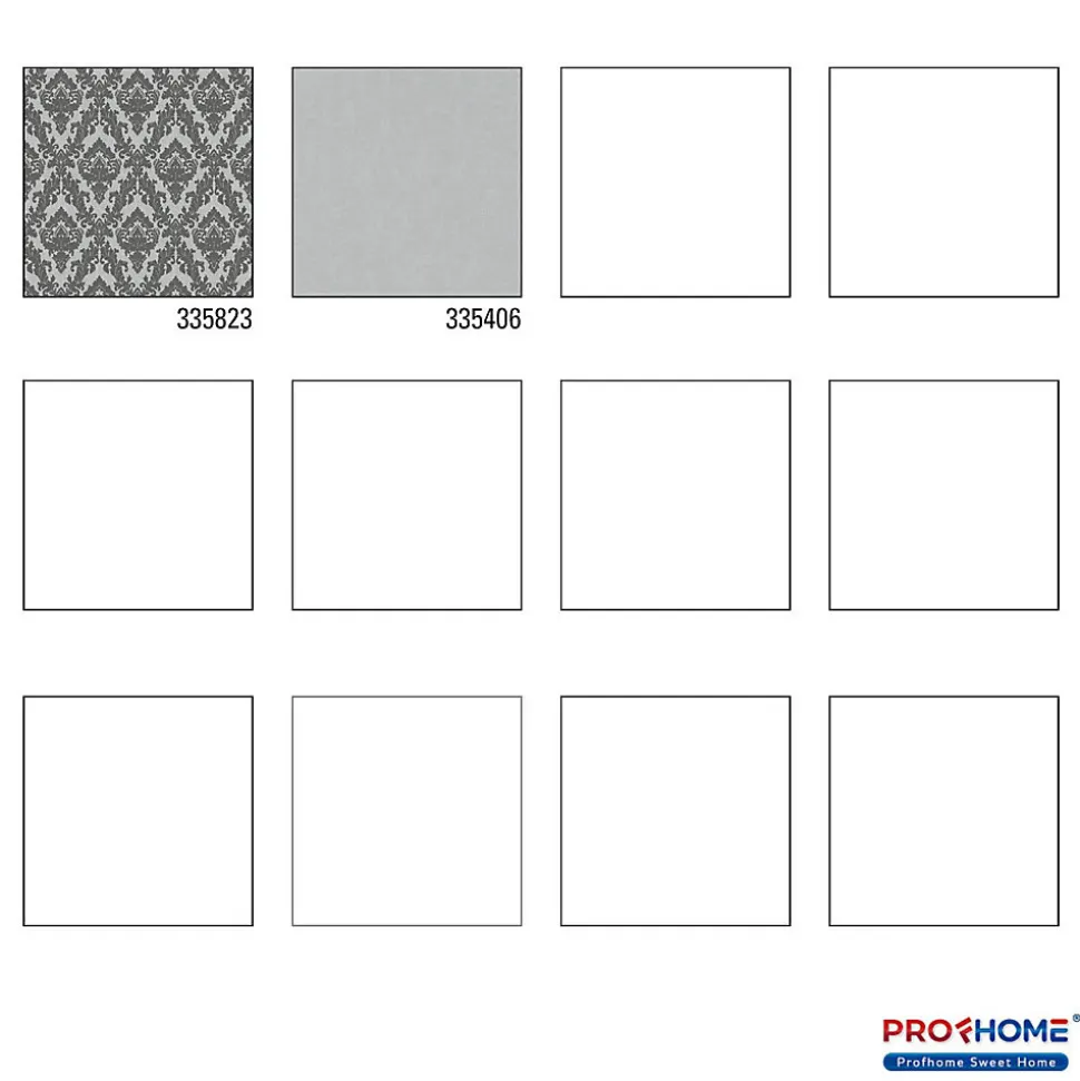 Profhome 335823-GU Papier peint baroque légèrement texturé mat 5,22 m2