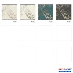 Profhome 387073-GU Papier peint baroque légèrement texturé satiné 5,33 m2
