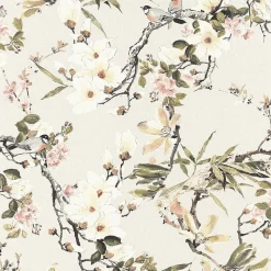 Profhome 364982-GU Papier peint floral légèrement texturé mat 5,33 m2