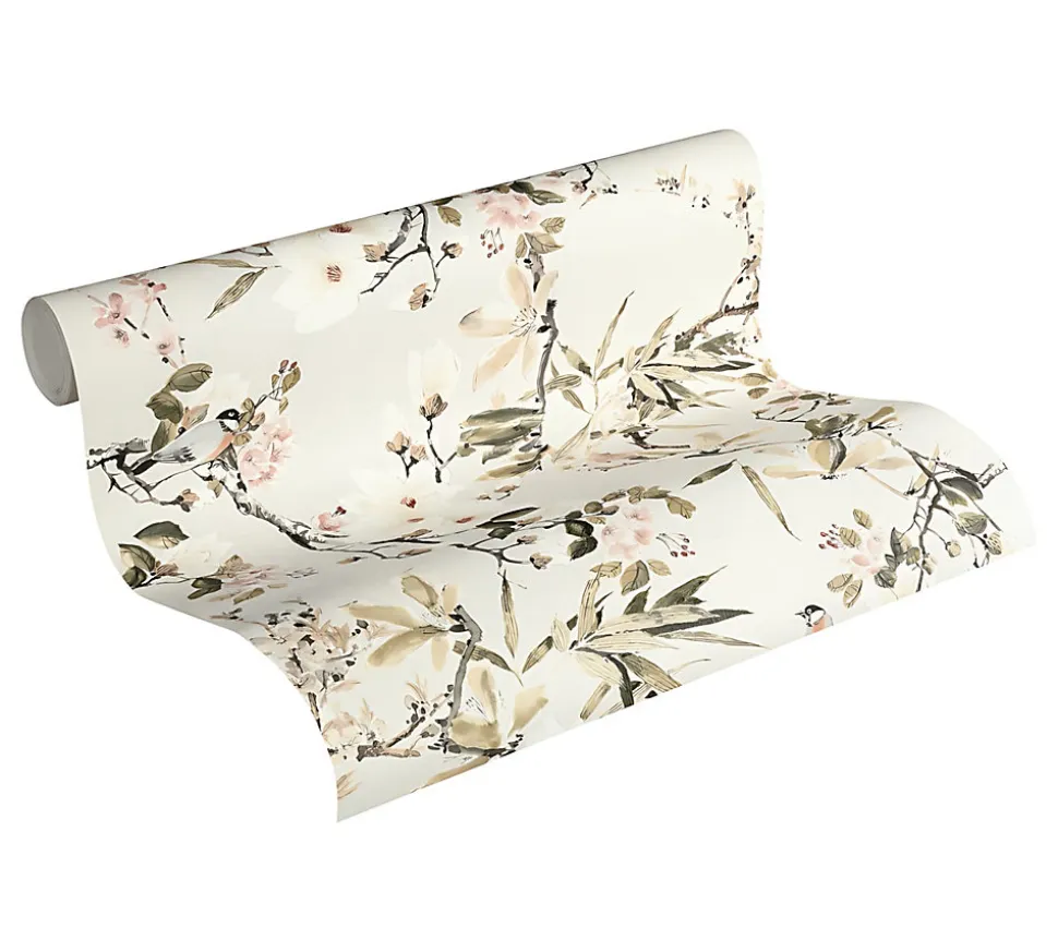 Profhome 364982-GU Papier peint floral légèrement texturé mat 5,33 m2