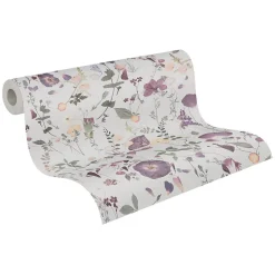 Profhome 397462-GU Papier peint floral légèrement texturé mat 5,33 m2