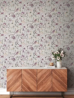 Profhome 397462-GU Papier peint floral légèrement texturé mat 5,33 m2