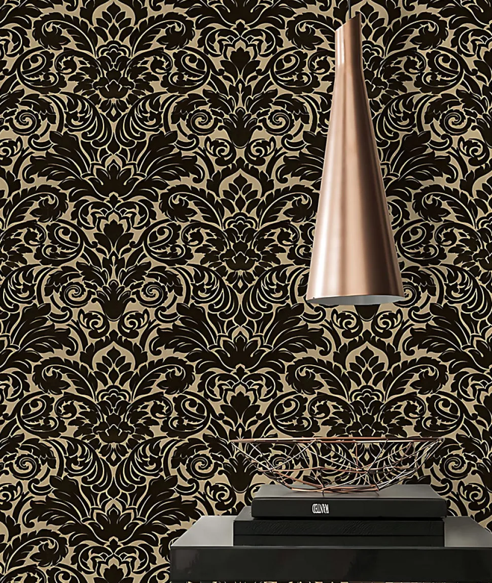 Profhome 335834-GU Papier peint baroque légèrement texturé mat 5,22 m2