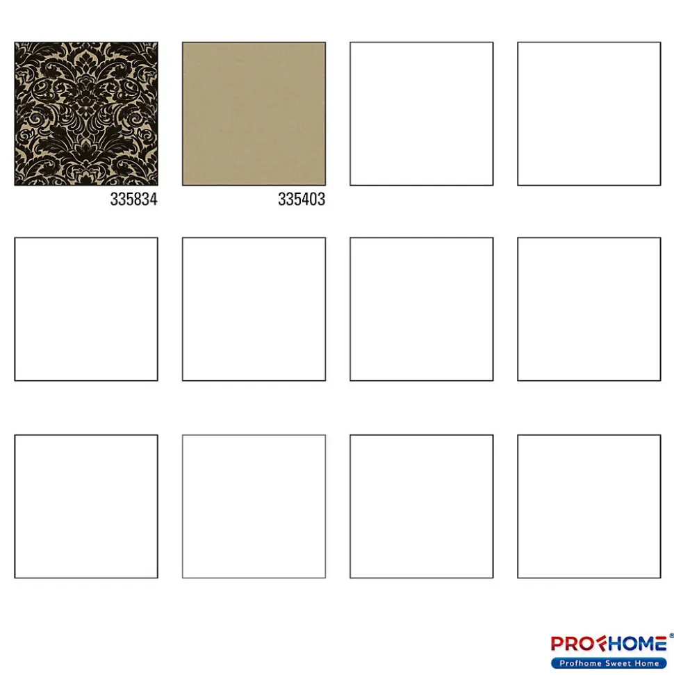 Profhome 335834-GU Papier peint baroque légèrement texturé mat 5,22 m2