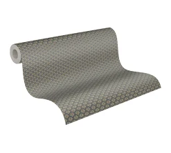 Profhome 379583-GU Papier peint à motifs graphiques lisse subtilement chatoyant 5,33 m2