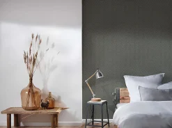 Profhome 379583-GU Papier peint à motifs graphiques lisse subtilement chatoyant 5,33 m2