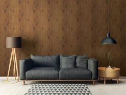 Profhome 300431-GU Papier peint aspect bois lisse mat 5,33 m2