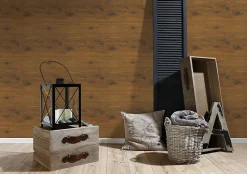 Profhome 300431-GU Papier peint aspect bois lisse mat 5,33 m2
