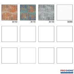 Profhome 361182-GU Papier peint rétro lisse mat 5,33 m2