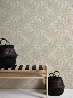 Profhome 395015-GU Papier peint nature texturé et des accents métalliques 5,33 m2