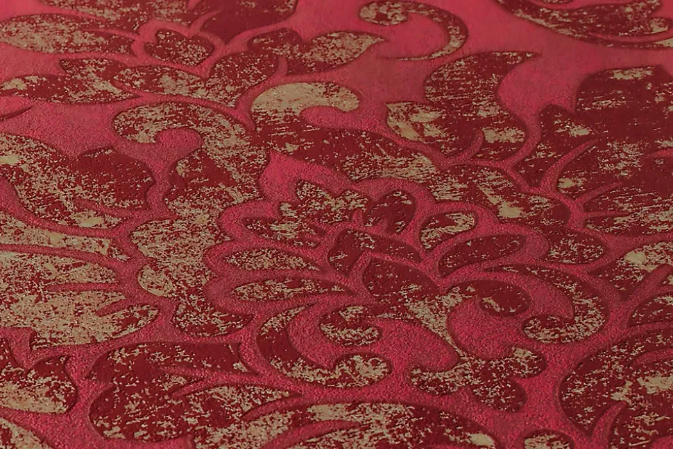 Profhome 374131-GU Papier peint baroque légèrement texturé subtilement chatoyant 5,33 m2