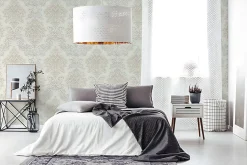 Profhome 368982-GU Papier peint baroque légèrement texturé brillant 5,33 m2