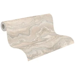Profhome 396596-GU Papier peint à motifs graphiques texturé et un effet métallique 5,33 m2