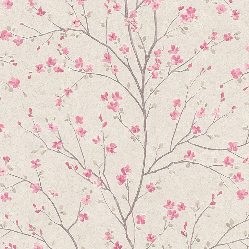 Profhome 379121-GU Papier peint floral légèrement texturé mat 5,33 m2