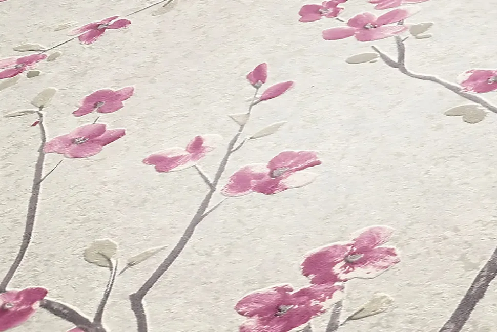 Profhome 379121-GU Papier peint floral légèrement texturé mat 5,33 m2