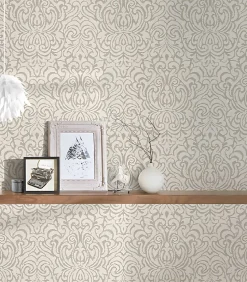 Profhome 961933-GU Papier peint baroque texturé mat 5,33 m2
