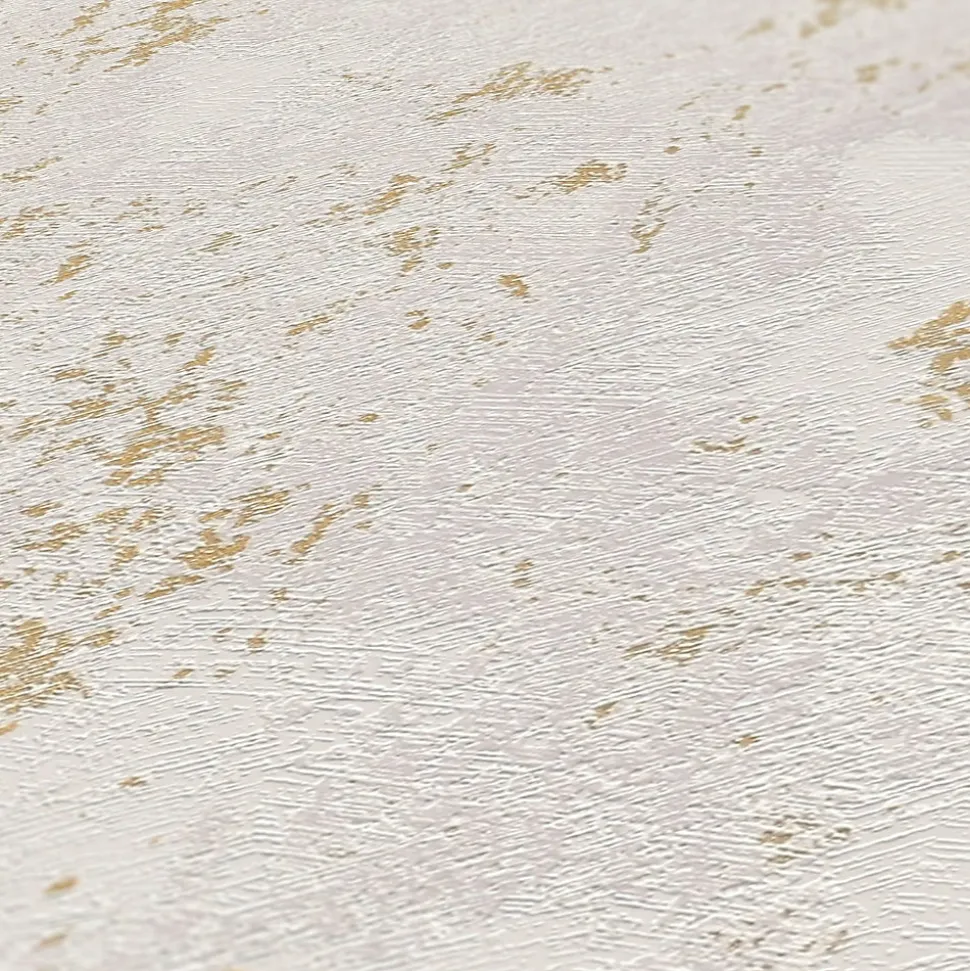 Profhome 393871-GU Papier peint aspect crépi texturé et des accents métalliques 5,33 m2