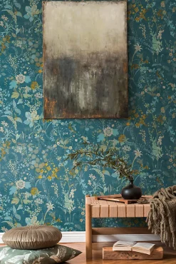 Profhome 388253-GU Papier peint floral texturé mat 5,33 m2