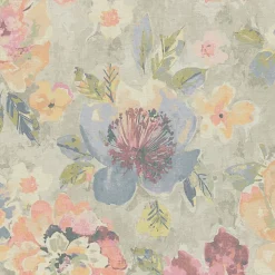 Profhome 396072-GU Papier peint floral légèrement texturé mat 5,33 m2
