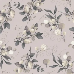 Profhome 397684-GU Papier peint style country lisse et des accents métalliques 5,33 m2