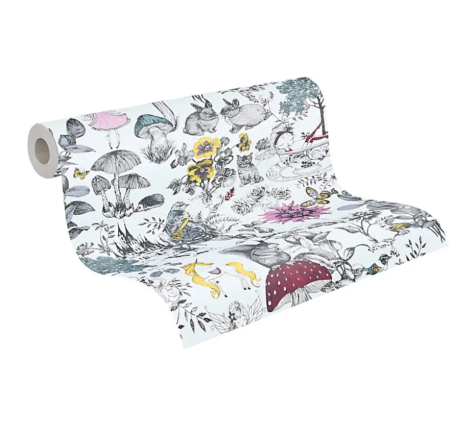 Profhome 381201-GU Papier peint floral légèrement texturé mat 5,33 m2