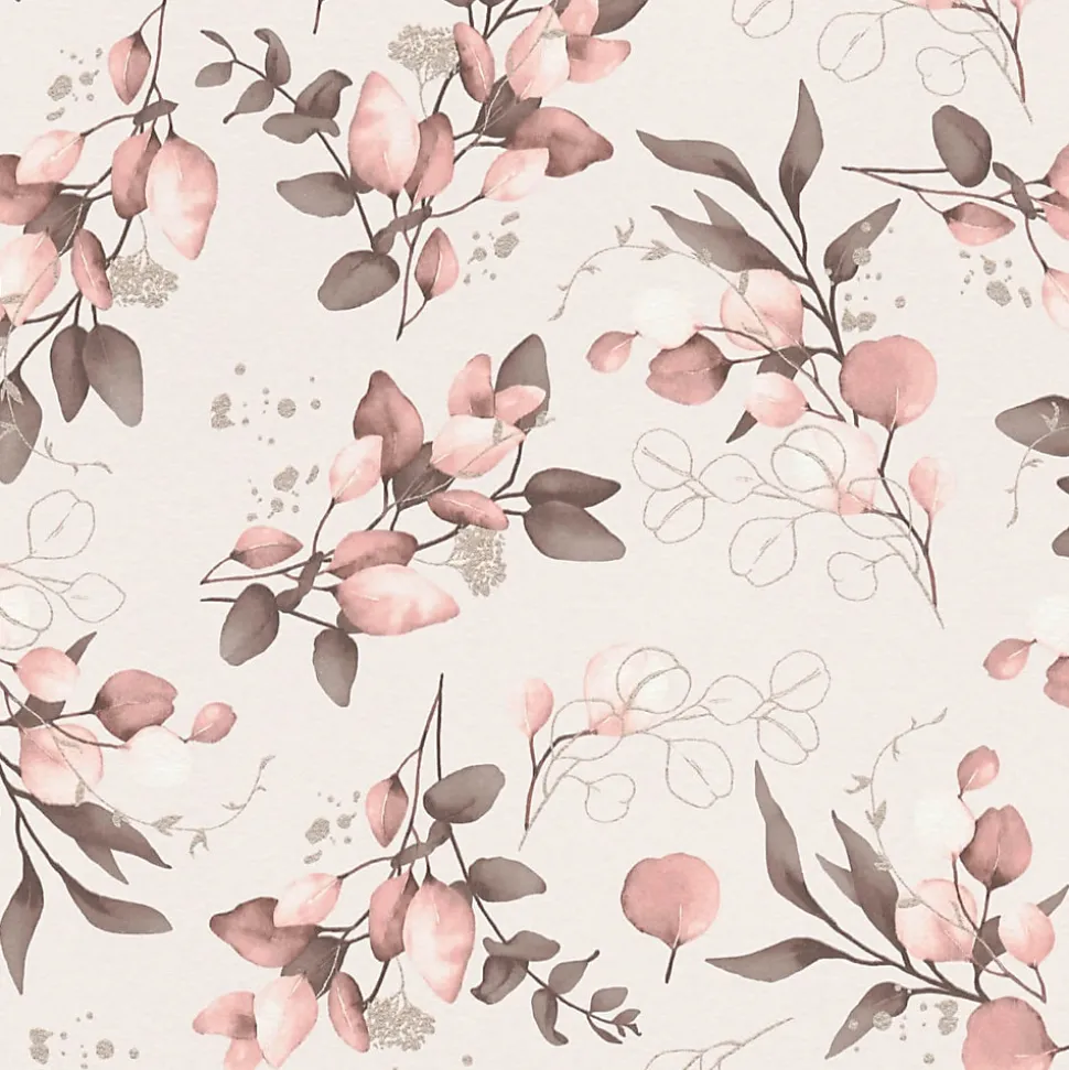 Profhome 397681-GU Papier peint style country texturé et des accents métalliques 5,33 m2