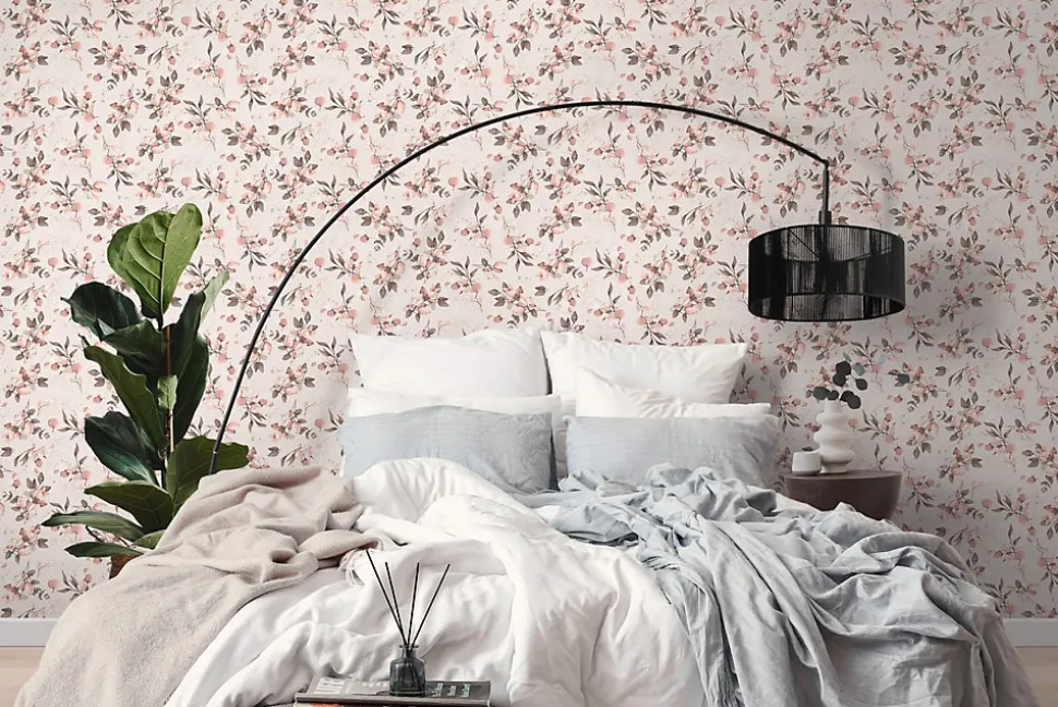 Profhome 397681-GU Papier peint style country texturé et des accents métalliques 5,33 m2