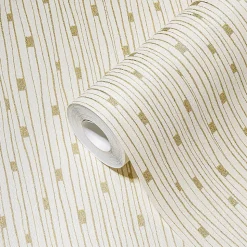 Profhome 388223-GU Papier peint à rayures légèrement texturé subtilement scintillant 5,33 m2