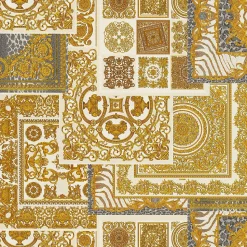 Profhome 370484-GU Papier peint baroque légèrement texturé subtilement chatoyant 7,035 m2