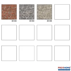 Profhome 361392-GU Papier peint aspect pierre carrelage lisse mat 5,33 m2