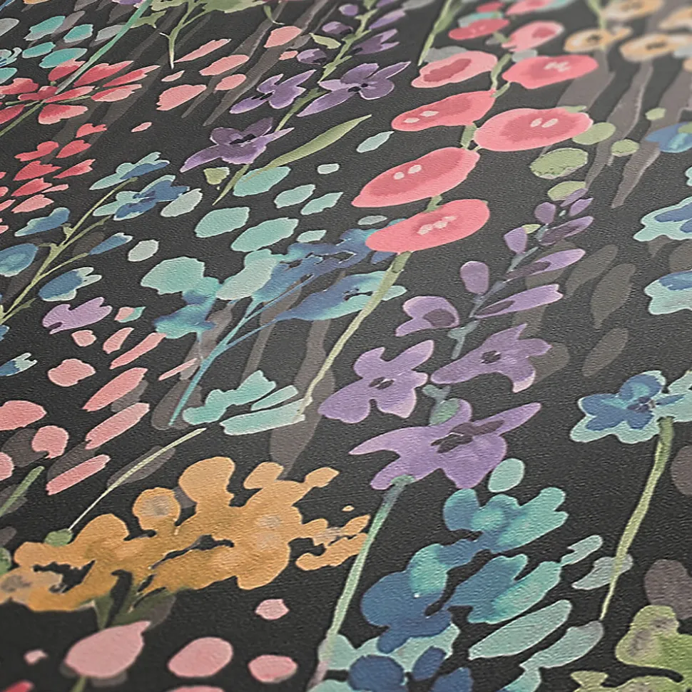 Profhome 396064-GU Papier peint floral lisse mat 5,33 m2