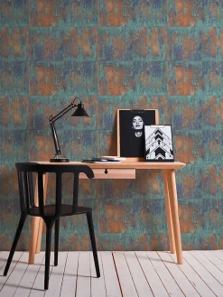 Profhome 361181-GU Papier peint rétro lisse mat 5,33 m2