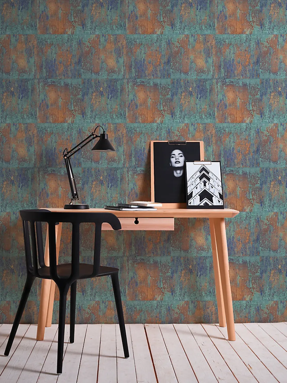 Profhome 361181-GU Papier peint rétro lisse mat 5,33 m2