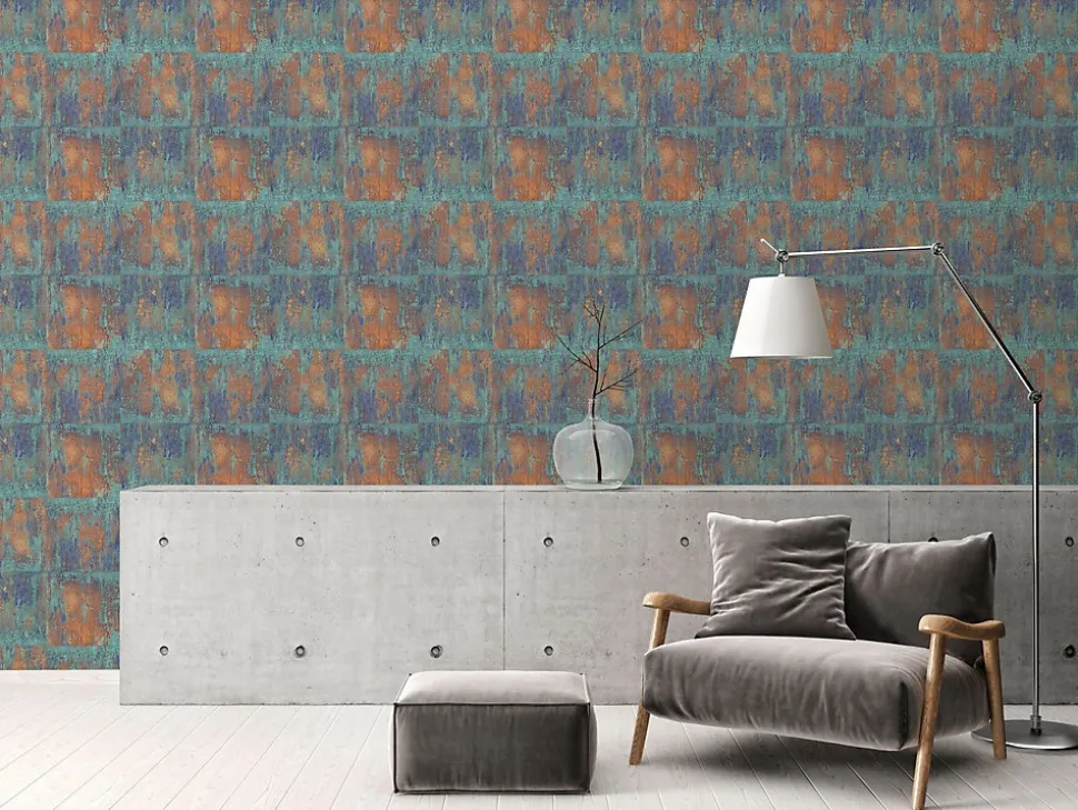 Profhome 361181-GU Papier peint rétro lisse mat 5,33 m2