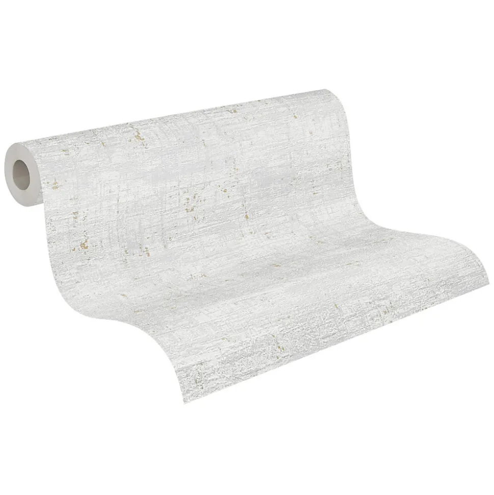 Profhome 396573-GU Papier peint aspect crépi texturé et des accents métalliques 5,33 m2