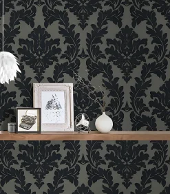 Profhome 335805-GU Papier peint baroque légèrement texturé mat 5,22 m2