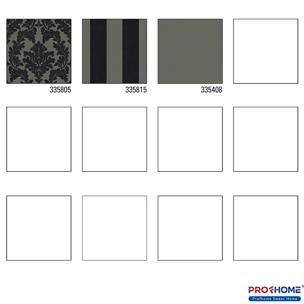 Profhome 335805-GU Papier peint baroque légèrement texturé mat 5,22 m2
