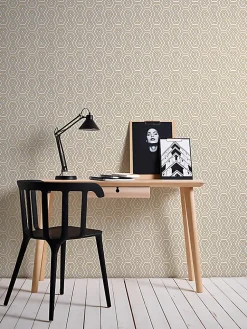 Profhome 377071-GU Papier peint à motifs graphiques lisse mat 5,33 m2