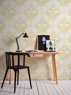 Profhome 961965-GU Papier peint baroque texturé mat 5,33 m2