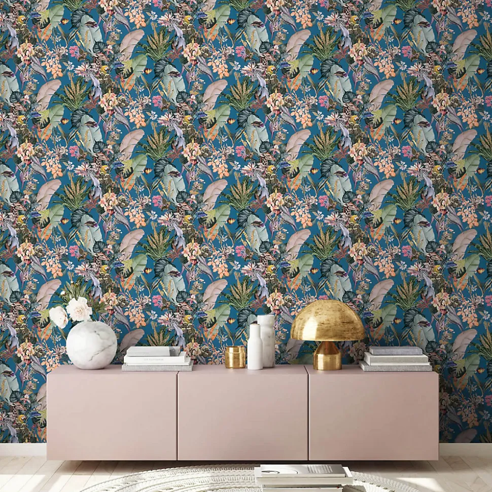 Profhome 381764-GU Papier peint motif animal lisse mat 5,33 m2