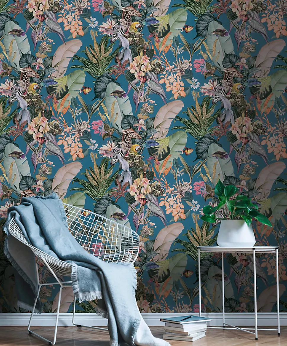 Profhome 381764-GU Papier peint motif animal lisse mat 5,33 m2