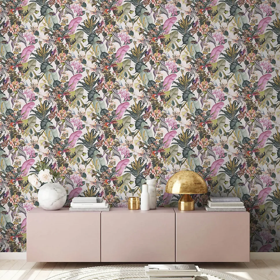 Profhome 381763-GU Papier peint motif animal lisse mat 5,33 m2