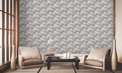 Profhome 378591-GU Papier peint asiatique lisse subtilement chatoyant 5,33 m2